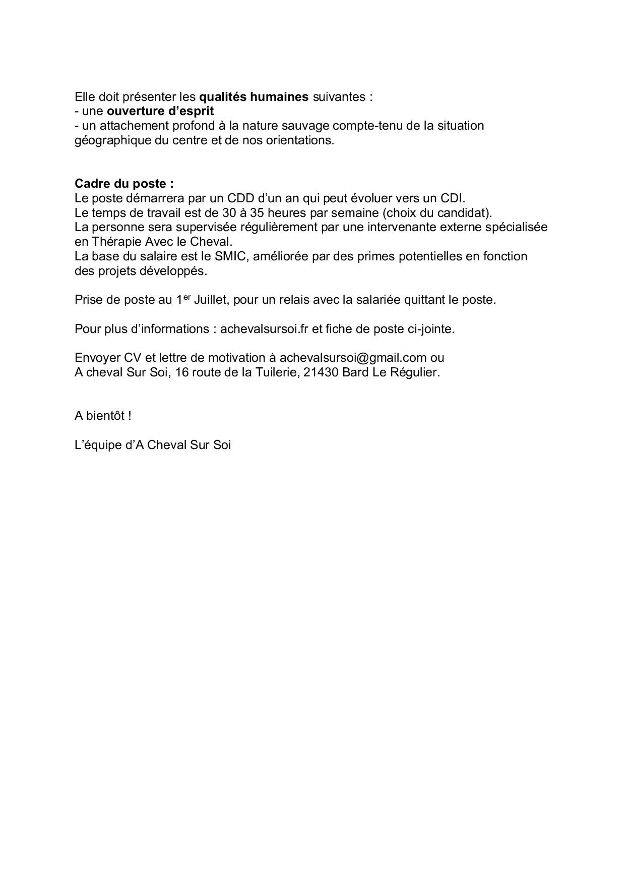 Offre d emploi Praticien(ne) en Médiation Equine A Cheval Sur Soi-page-002