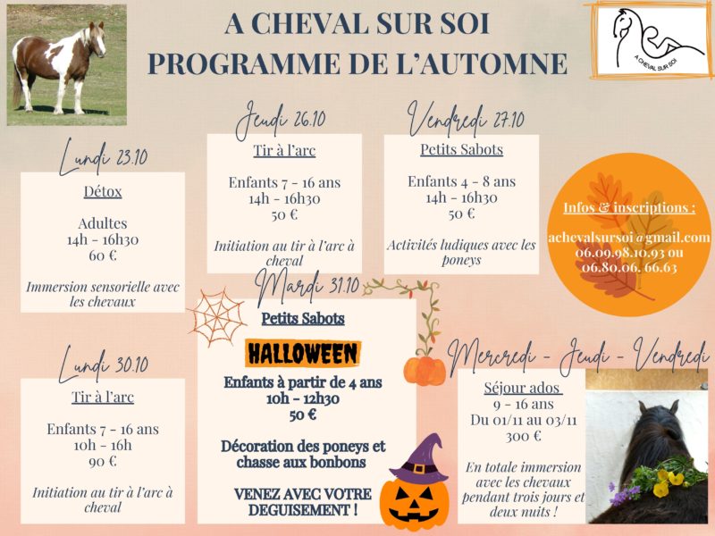 Programme de l’automne(1)